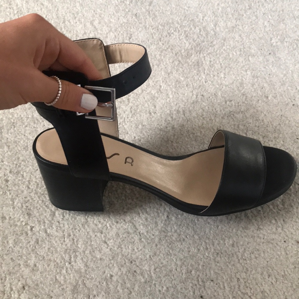 Woman’s block heels